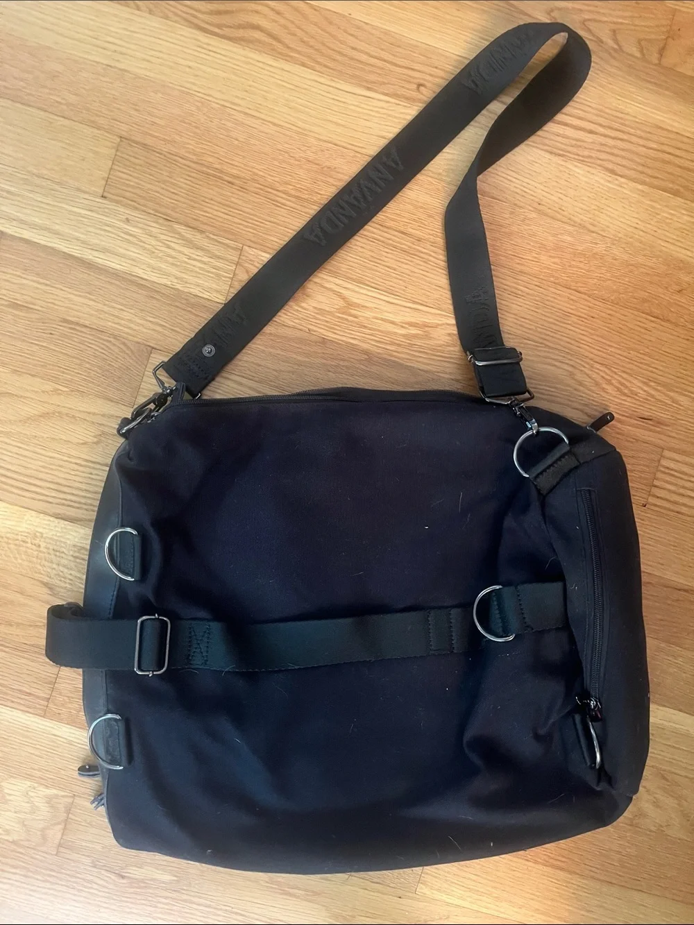 Anvanda Stockholm. Black Men's Crossbody Shoulder Bag